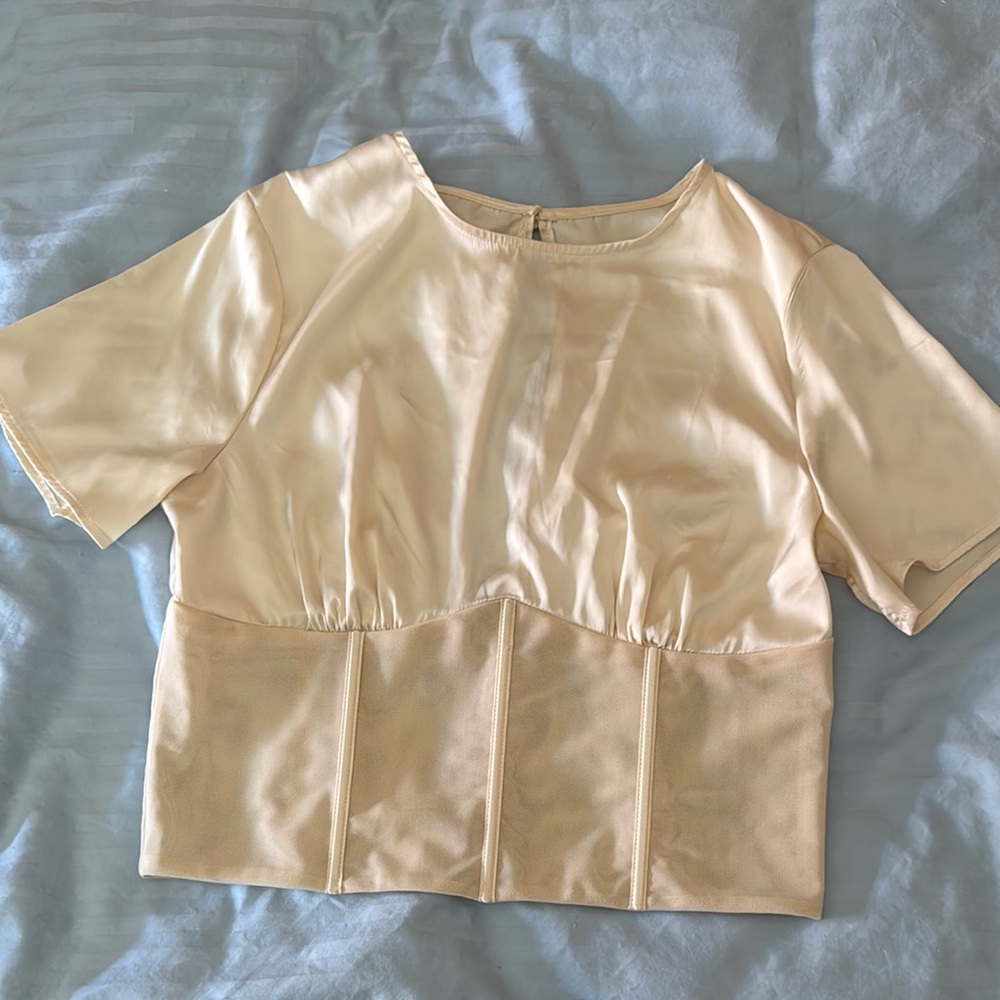 Elegant Cream Women's Top